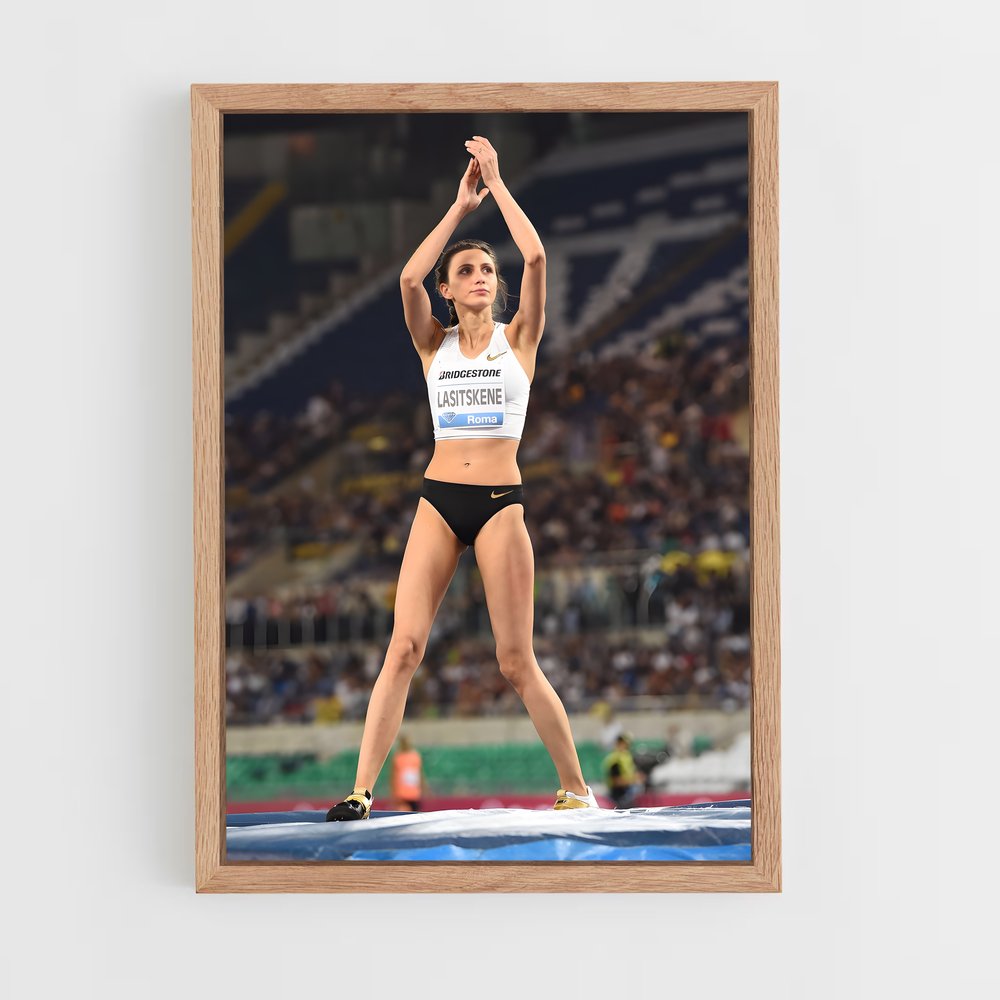 Poster Équilibre Azur – affiche Athlétisme (vue 4)